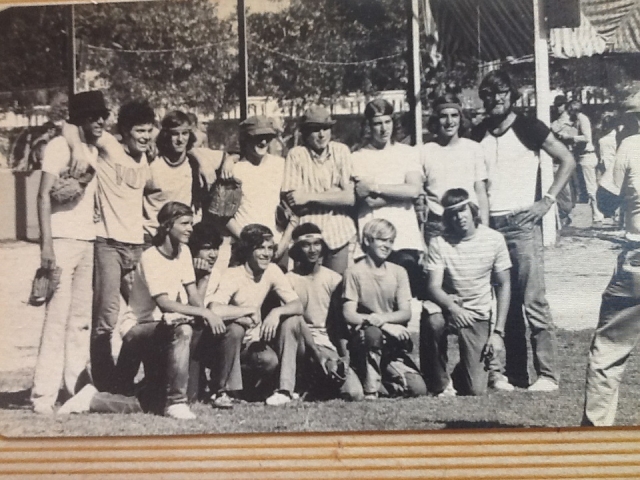 This photo was taken around 1972, standing first from left is my brother Fahim Sani, and standing extreme right is Mr. Heim, our PE teacher
